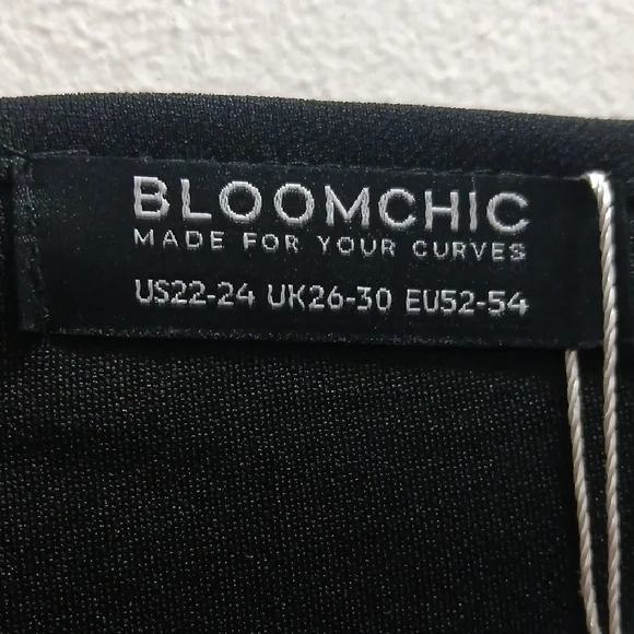 BloomChic Black Long Sleeve Dress with Pearl Accents - Picture 6 of 12